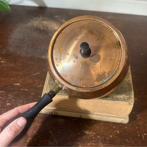 Vintage Copper Pot with Lid | Made in Portugal | Copper Kitchen - Picture 4 of 10